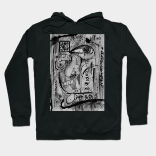 Abstract Uncoloured Determination Hoodie